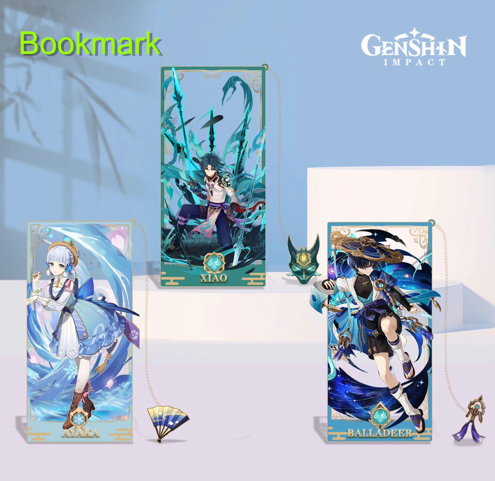 Genshin Impact Furina De Fontaine Focalors Metal Bookmark Hollow Crafts Anime Fontaine Governor Water Demon God Game Stationery