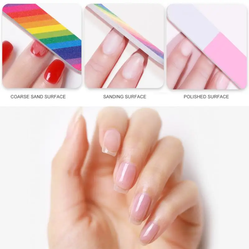 Double Sided Nail Files Wood Manicure Pedicure Grooming For Professional Finger Toe Professional  Nail Tools Wholesale