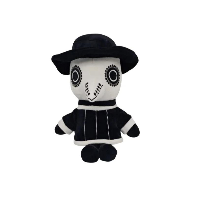 

2025 New Plague Bird Mouth Doctor Plush Toy Happy Halloween Plague Doctor Stuffed Doll Plushie Halloween Toy Gift for Children