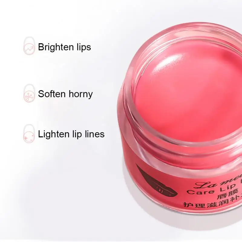 Cherry Blossom Lip Serum Mask Crack Peeling Repair Reduce Lip Fine Lines Moisturizing Sakura Beauty Care 10g