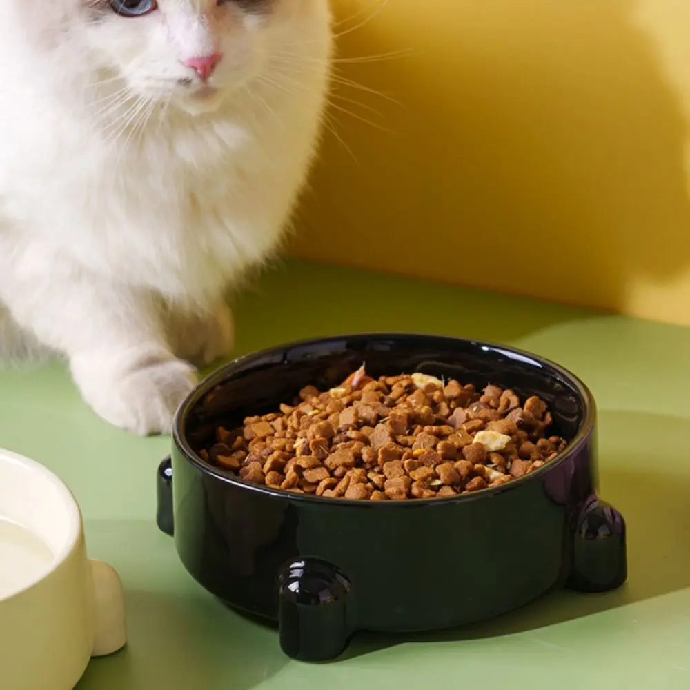 

Ceramic Cat Bowl Creative Multi-use Dog Food Feeding Basin Anti Tipping Large Capacity Pet Drinking Feeder Kitten Puppy