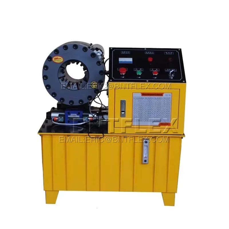 R9 51mm 220v 単相 3kw 黄色 半自動油圧ホース圧着機（ダイス10セット付き）