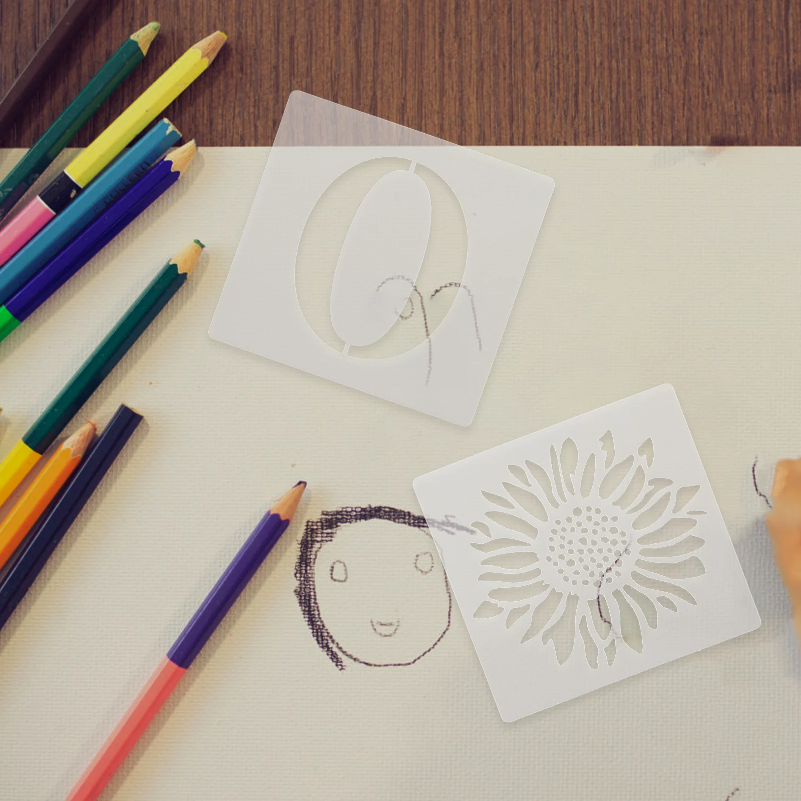 

Drawing Stencils Set Plastic Reusable Kids Alphabet Number Templates DIY Painting Art Tools for Home School Painting Stencil