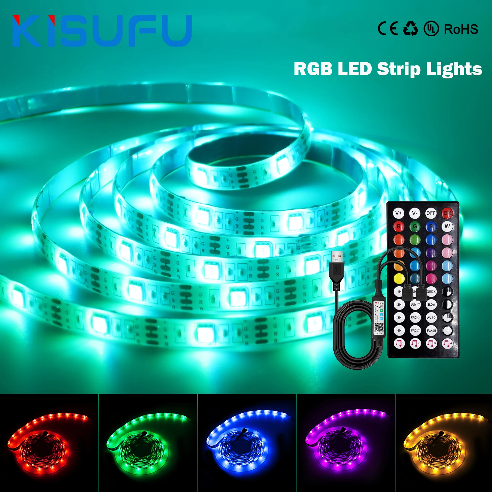 

RGB LED Strip Lights USB 5050 Bluetooth APP Control 2M 3M 5M IP21/IP67 Flexible Diode Adhesive Tape TV Backlight Night Light