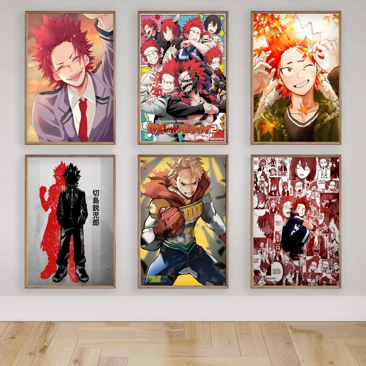 eijiro kirishima Canvas Art Poster and Wall Art, Picture Print, Modern Family Bedroom Decor