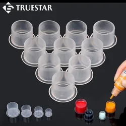 Vasos de tinta desechables para tatuaje, tapas de tinta de tatuaje para Microblading, 11/14/17/20mm, 100 piezas