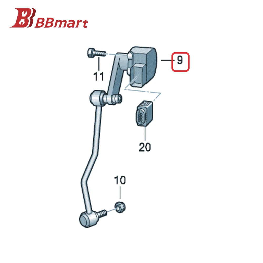 BBmart Auto Car Parts Suspension Front Left Headlight Height Level Sensor 3D0941285E for VW volkswagen Phaeton 2004-2006