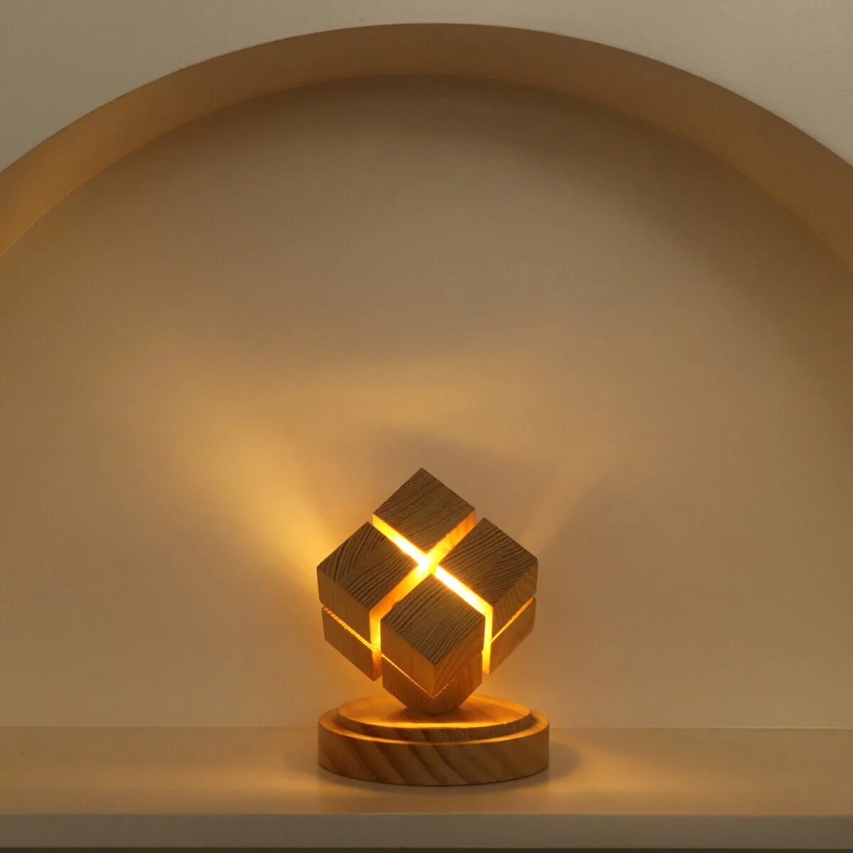 Creative Four-Level Cube Night Ornament Bedside Table Decoration Bedroom Atmosphere Light