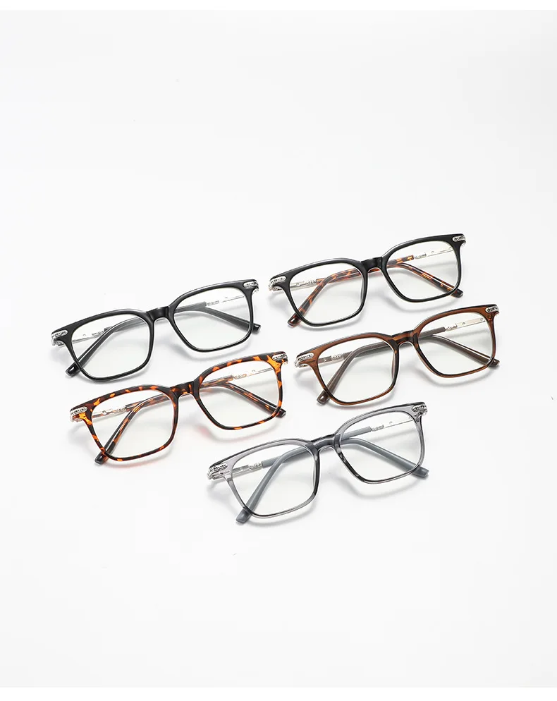 Photochrome Sonnenbrille mit schwarzem Rahmen, europäische und amerikanische Schildpattfarbe, Anti-Blaulicht-Myopie-Brille 6160 – Detail 4