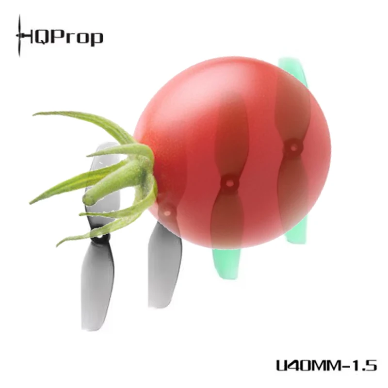 HQ Ultralight Whoop Prop 1.6X1.2 40MMX2 Blade Propellers PC Material 0.2g 4mm Hub 1.5mm Shaft for Tiny Whoop Micro FPV Quad