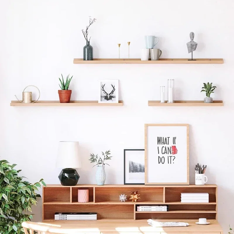 Living Room Display Stand Wall Storage Figure Vase Wooden Storage Small Shelves Mini Small Collection Repisa Room Decoration