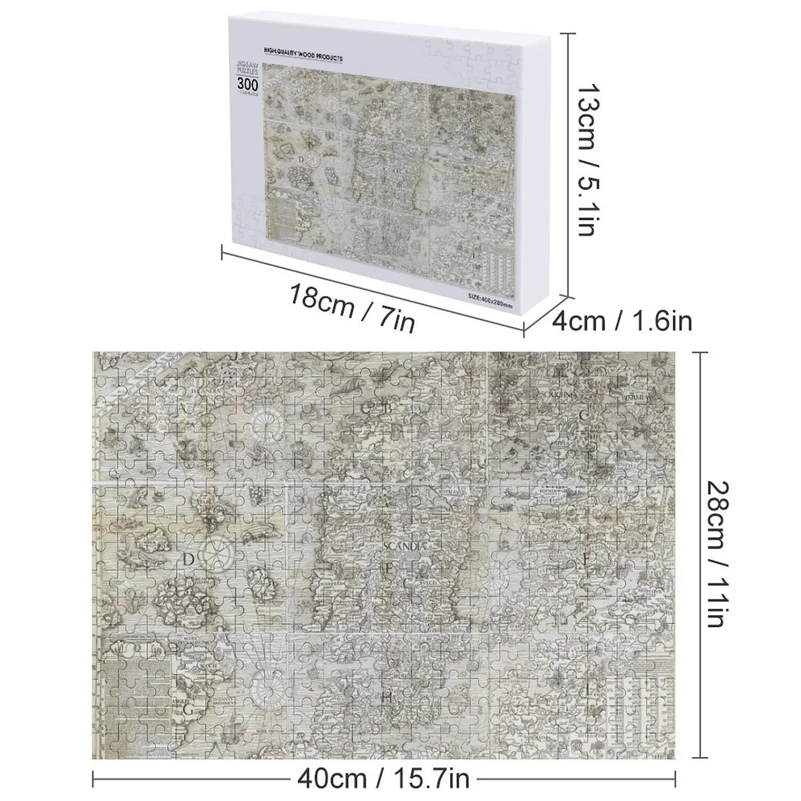 Carta Marina 직소 퍼즐 나무 장식 그림 맞춤형 어린이 선물 맞춤형 게임 어린이 퍼즐