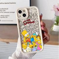 Case For Apple iPhone 11 15 Pro Max 14 Plus 13 12 16 Shockproof Protective Silicone Funda Phone Cover Disney Anime The Simpsons
