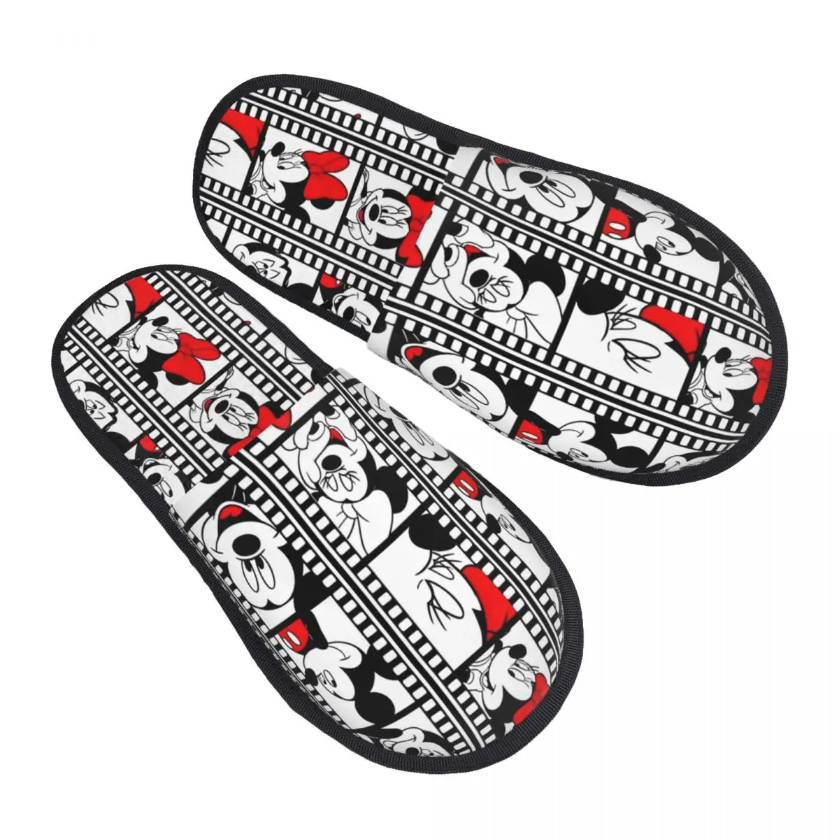 

Изготовленные на заказ тапочки из пены с эффектом памяти Микки Мауса, женские удобные теплые домашние тапочки с персонажами мультфильмов