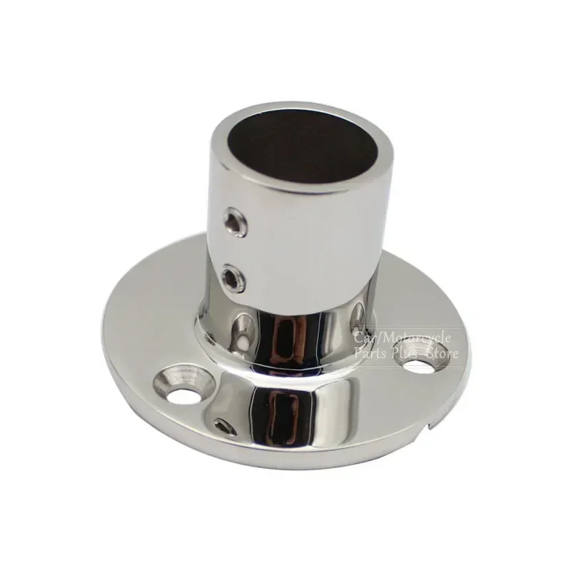 22/25/30/32mm Tube Pipe 90 Degree Marine Stainless Steel Deck Handrail Rail Fitting Stanchion Round Tube Base Mount Boat Parts