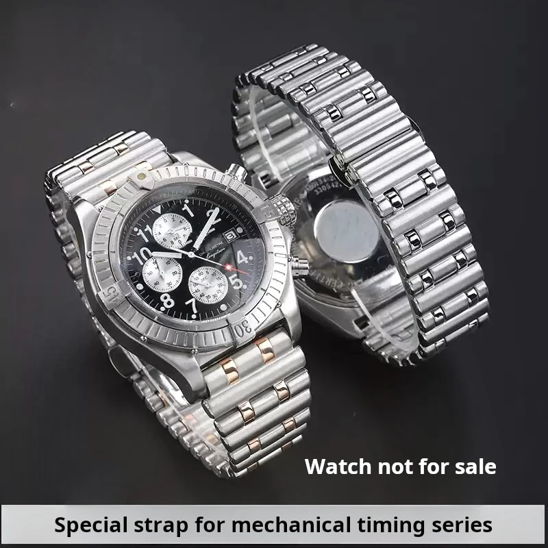 22mm  24mm For Breitling Strap Mechanical Timing Avengers Super Ocean b01 Watch chain Stainless steel Watchband men's bracelet