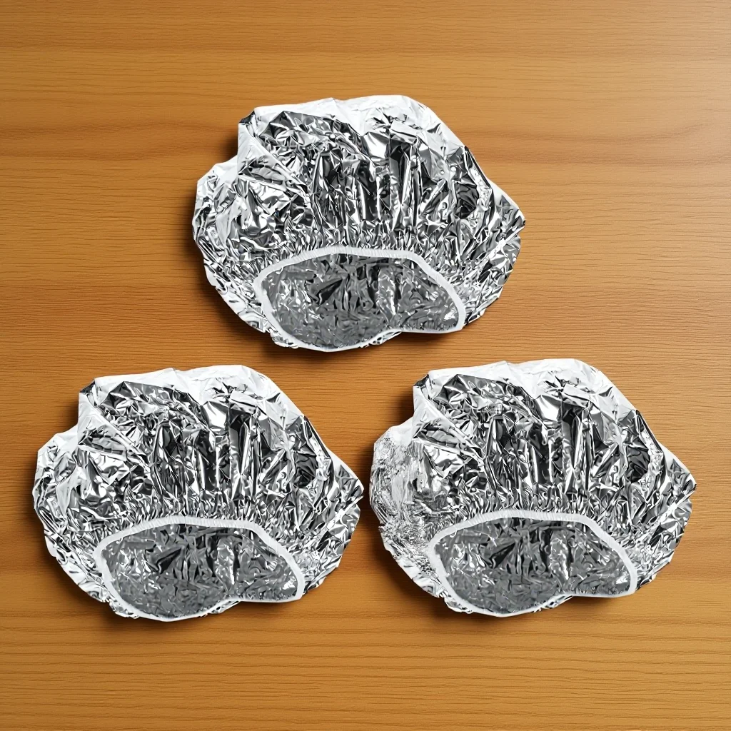 

3Pcs Hair Mask Caps Elastic Tin Foil Processing Caps for Hair Coloring Deep Conditioning Heat Cap for Spa Sauna Salon Use