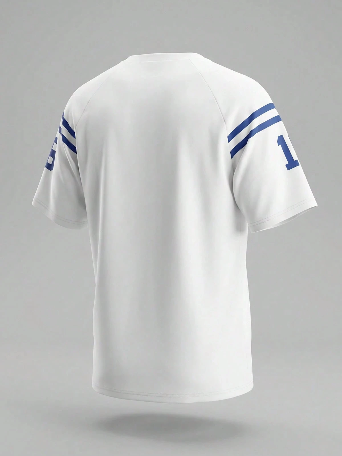 Retro Y2K # 18 Fußballtrikot - Weiß & Blau Mesh Plus Size T-Shirt Perfekt für den Spieltag Lässiger Sommer Damen – Detail 4