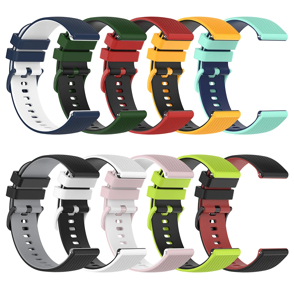 20 22mm Sport Silicone Strap For Polar Vantage V3 M2/M Grit X Pro Titan Wristband For Polar Ignite 3 2 Unite Pacer Band Bracelet