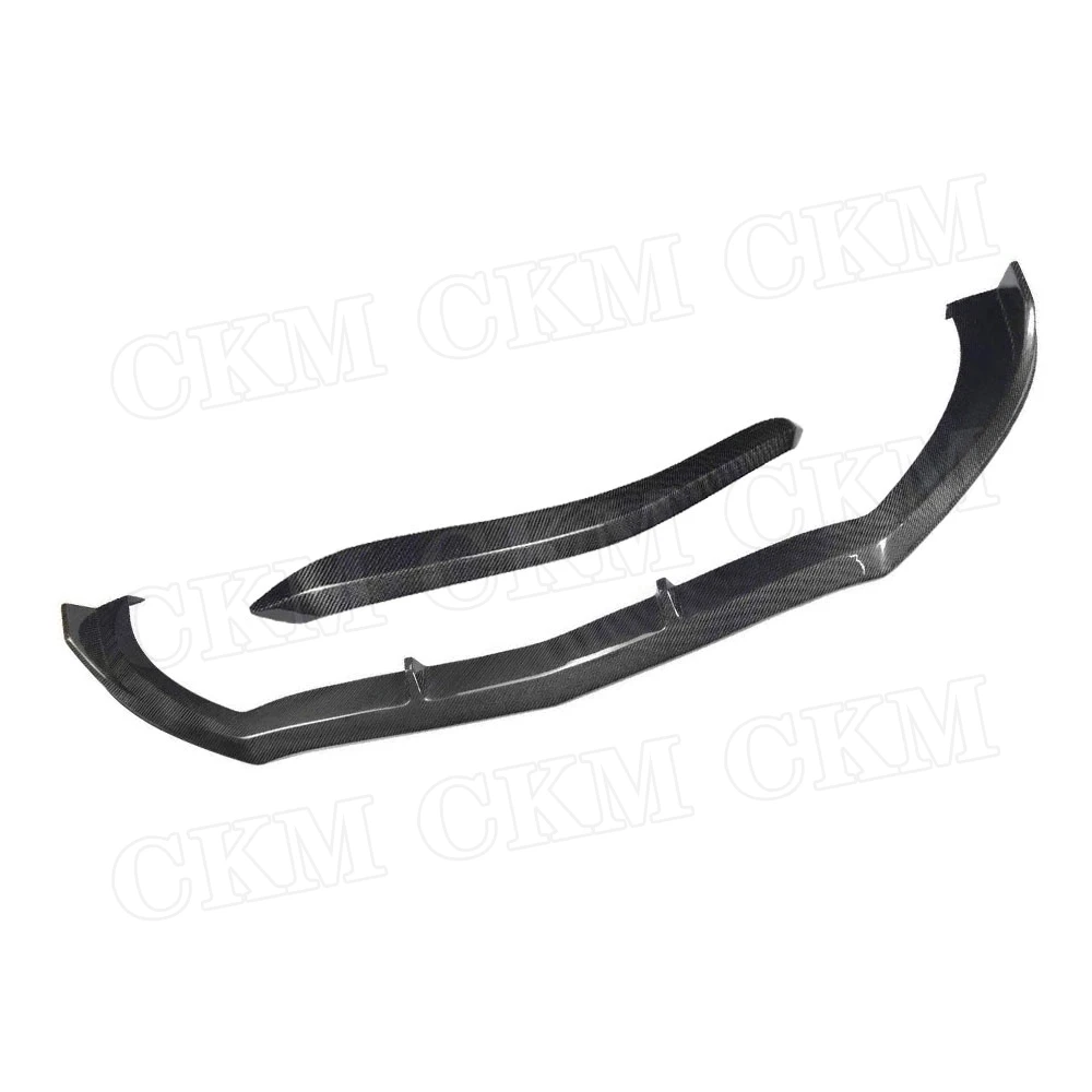 Carbon fiber Front Bumper Lip Spoiler Chin Trim For Alfa Romeo Stelvio 2017 2018 2019 Bumper Guard Car Styling