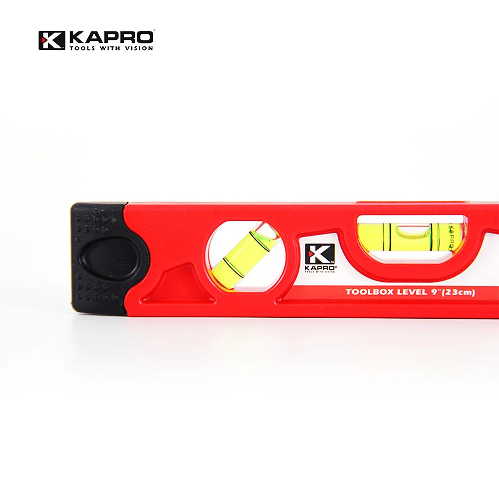 KAPRO Original High Precison Portable Level Measuring Instrument With Level Bubbles Magnetic Level Measuring Torpedo Ruler