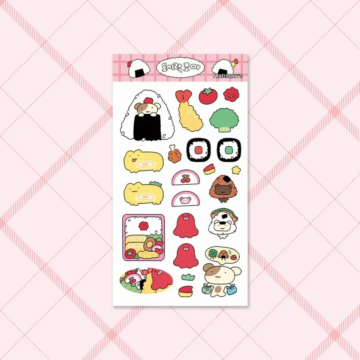 Sushi Bento Korean Cute Girl Stickers Food Stickers DIY Handbook Material Phone Case Stickers