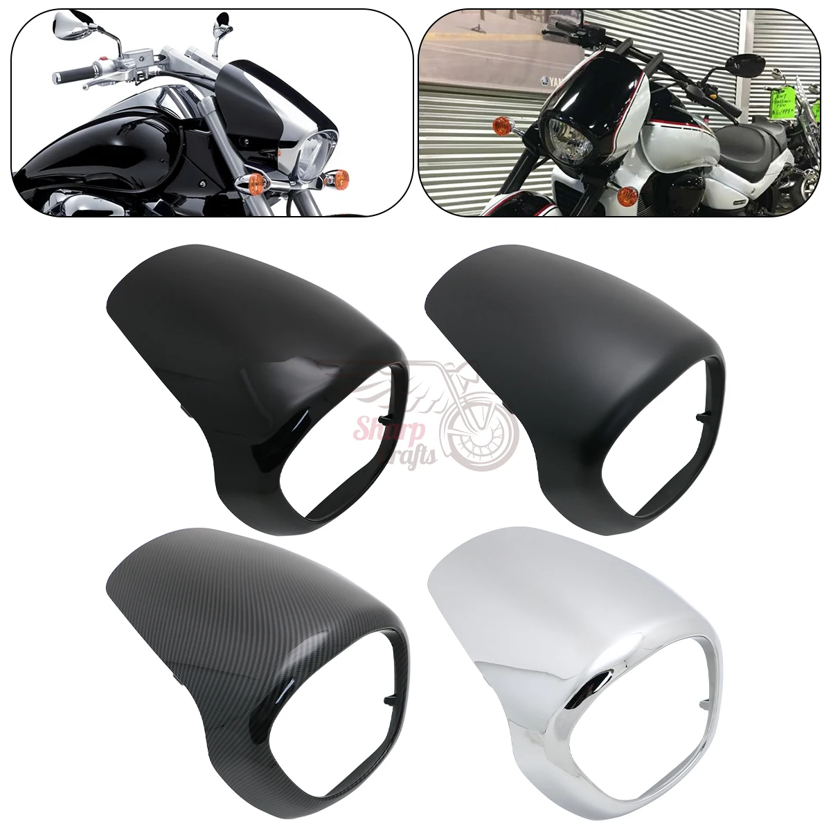 For Suzuki Boulevard M109R/VZR1800/Intruder M1800R 2006-2009 Motorcycle Headlight Fairing Cover Head Light Protector 51811-48G00
