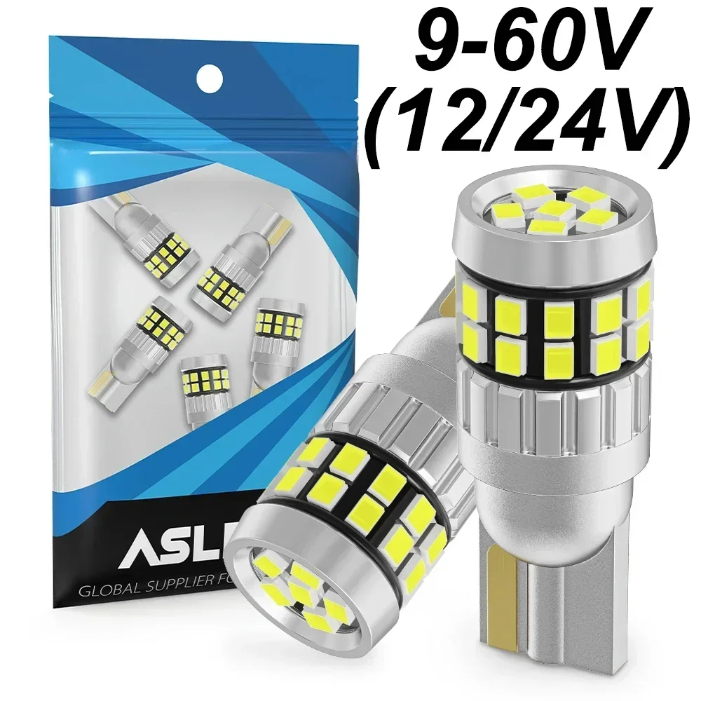 

2pcs W5W LED T10 12V 24V Lights For Car Truck Interior Bulbs 2016 30SMD Canbus Map Reading Signal Lamp Parking Lighting No Error