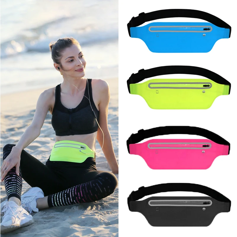 

Outdoor Running Fitness Ultra-thin Mobile Phone Waist Bag Elastic Sports Waterproof Close-fitting Mobile Phone Bag Coin Purse
