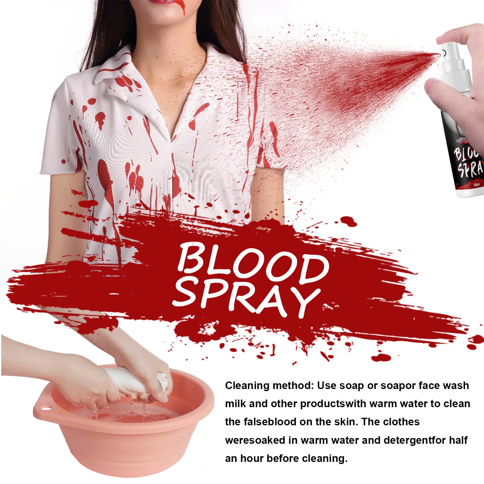 Spray Faux Sang 30 ml – Maquillage Halloween – photo 15