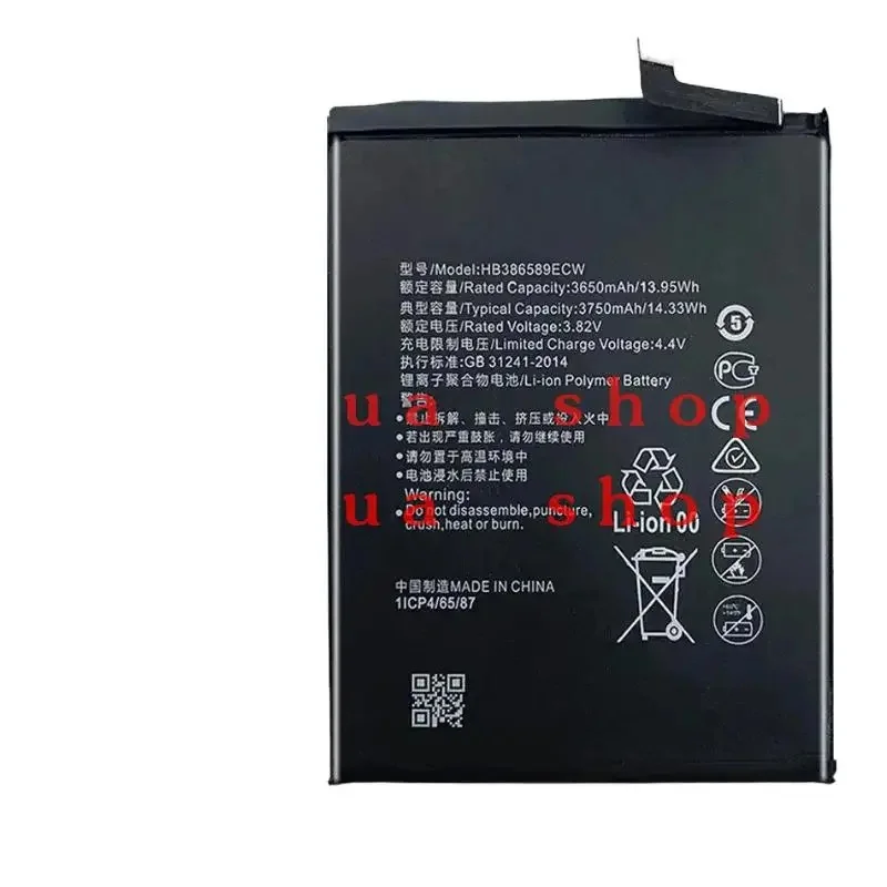 3750mAh HB 386589 ECW Replacement Battery Huawei P10 Plus For Honor 8X View 10 V10 BKL-L09 BKL-AL20