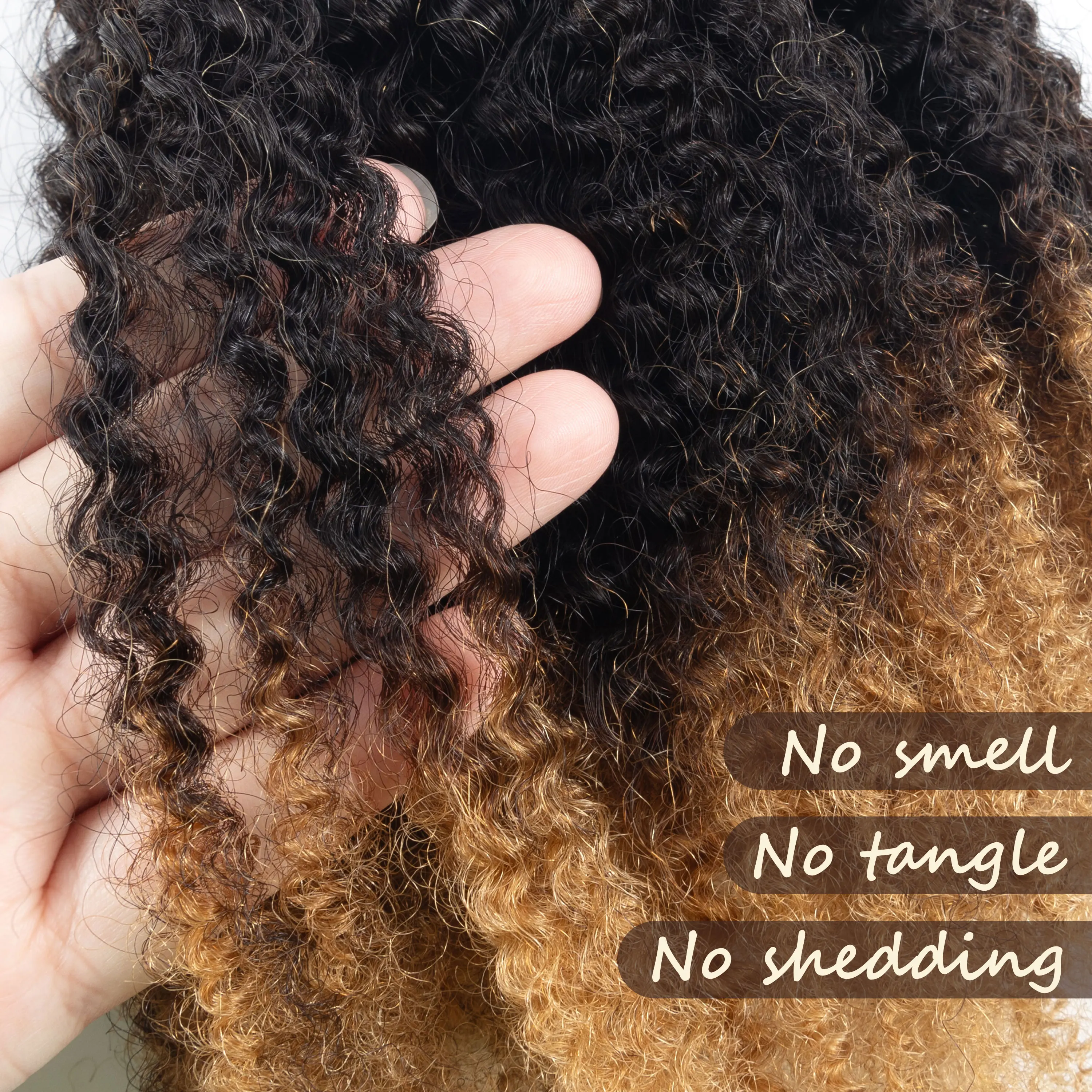 Factory Price High Quality African Hair Braiding 27-1B-27 Human Hair Kinky Twist Micro Twist Extension with Human Hair view 4