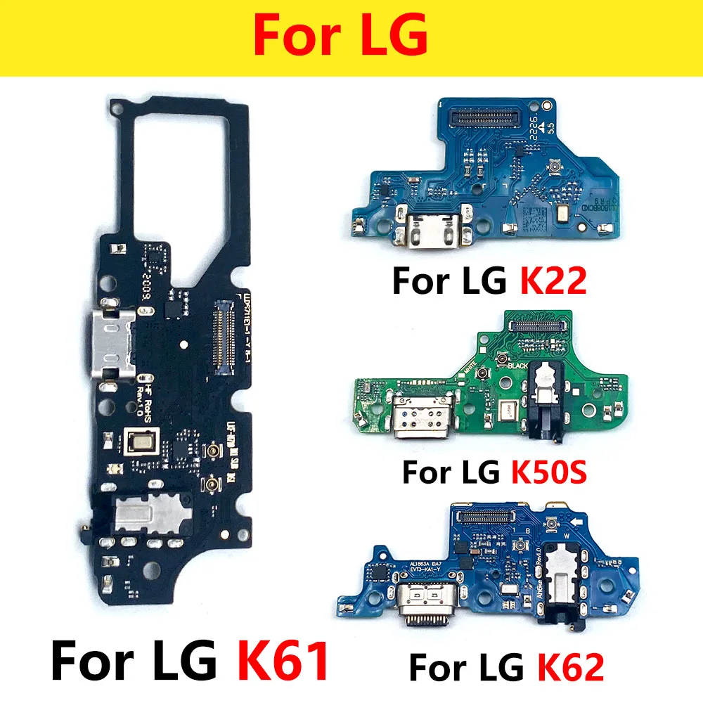 

10Pcs USB Charger Port Dock Connector Charging Board For LG K41S K42 K52 Motherboard FPC Main Board Connector Flex Cable Part