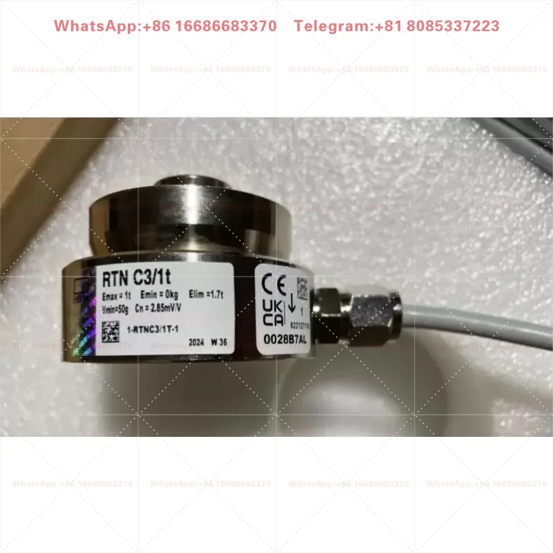 HBM RTNC3-1T 1000kg Torsional Ring Load Cell C3 Stainless Steel IP68 1pcs