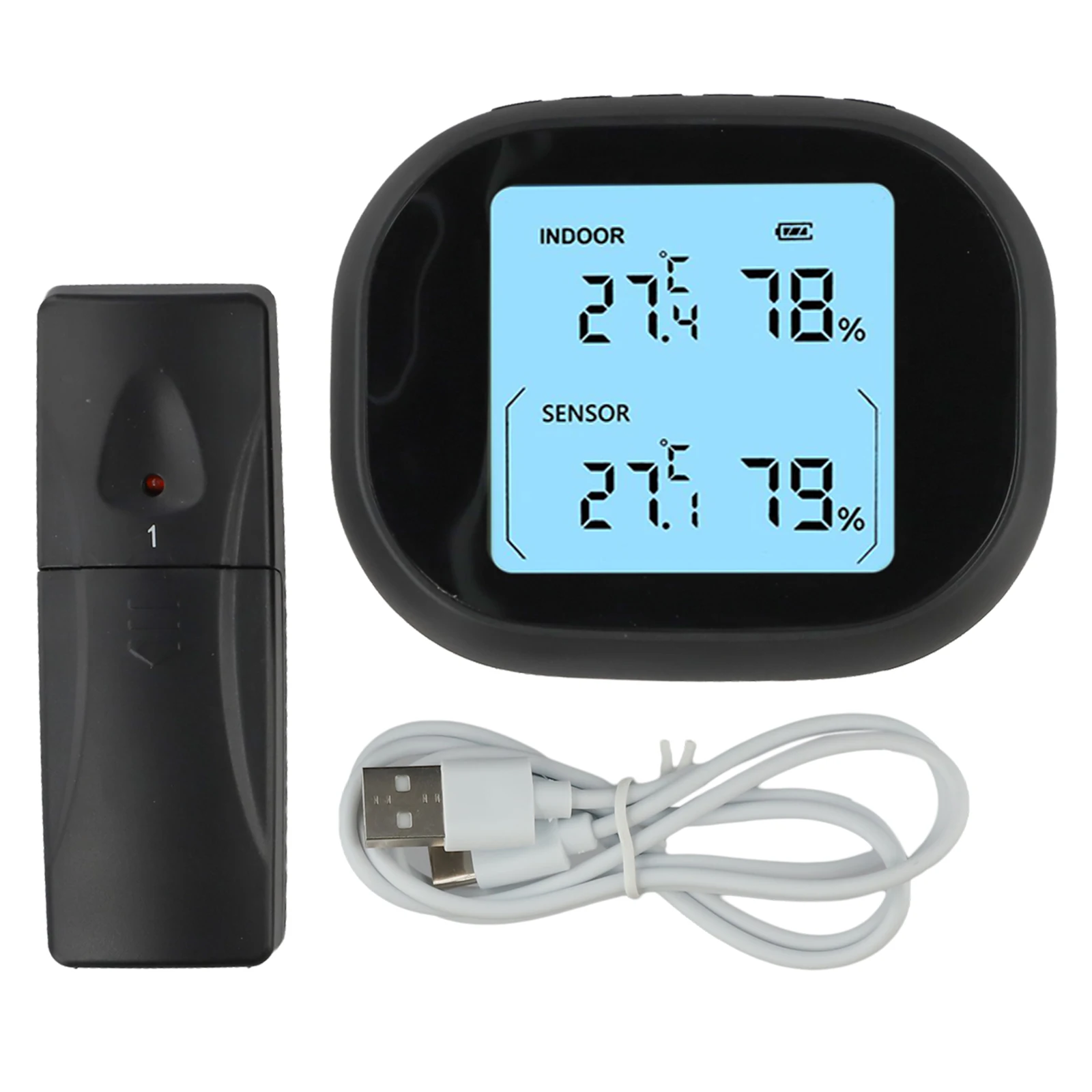 Digital Temperature Sensor 135x120x60mm Packaging Wireless Thermometer Humidity Range 20 99 Temperature Range -10 60