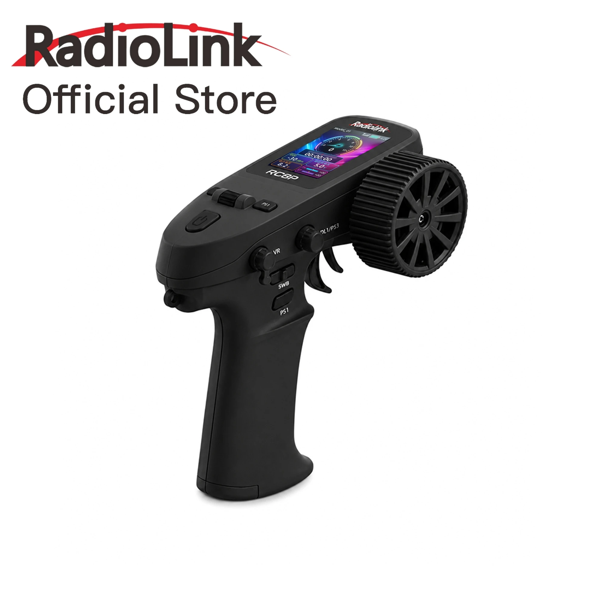 Radiolink RC8P 8 Channels 2.4GHz RC Transmitter with R8FG Receiver Voice Broadcast Pocket Remote for RC Cars, Crawlers and More