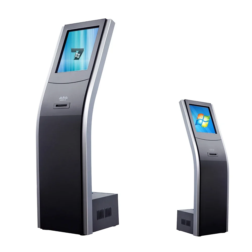 Bank Hospital 17 inch touch screen ticket dispenser with LED display