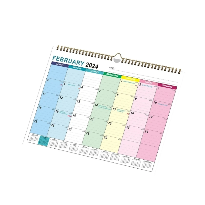 

Monthly Wall Calendar Jul. 2023-Dec. 2024 Office Calendar Planner, 18 Monthly Calendar Ruled Space for To-Do List/Note