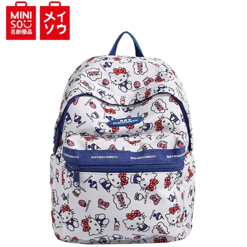 

MINISO Sanrio мультфильм Hello Kitty девочка школьная сумка Sina Morol большой емкости Многофункциональный повседневный рюкзак для девочек подарок для поездок