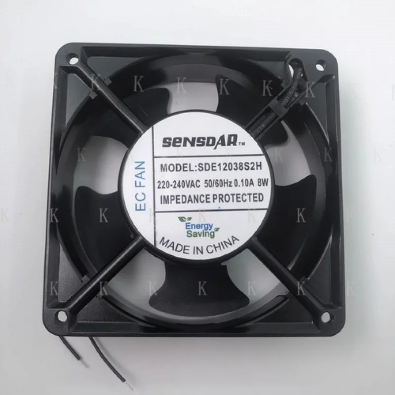 

C FOR SENSDAR SDE12038S2H AC220V-240V 0.10A 8W 12CM Metal Cooling Fan