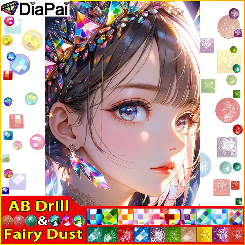 

DiaPai Fairy Dust AB 5D Diy Алмазная картина Вышивка крестиком "Женские бриллианты" Домашний декор Полные стразы Инкрустация Алмазная вышивка