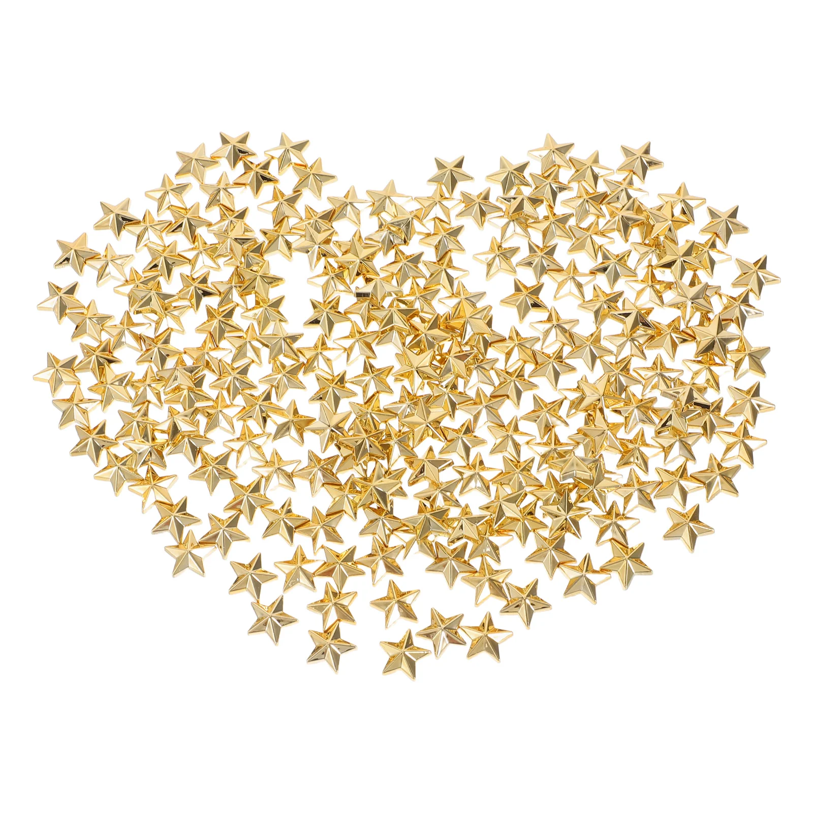 

200Pcs Acrylic Star Shape Decor Lightweight DIY Craft Charms Clothes Star Ornaments Creative Accessories DIY Crafts Decor