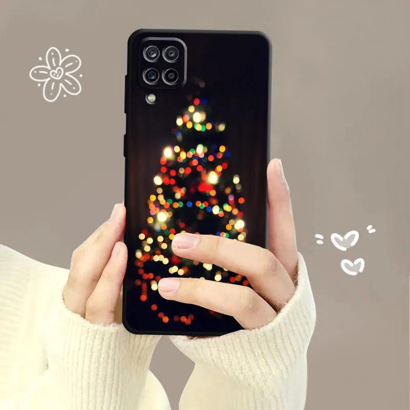 Case For Samsung Galaxy A50 A70 A10 A04 A10s A20s A20e A02 A02s A03 M54 M52 M33 M31 M23 M34 M13 Bright At Night Christmas Tree