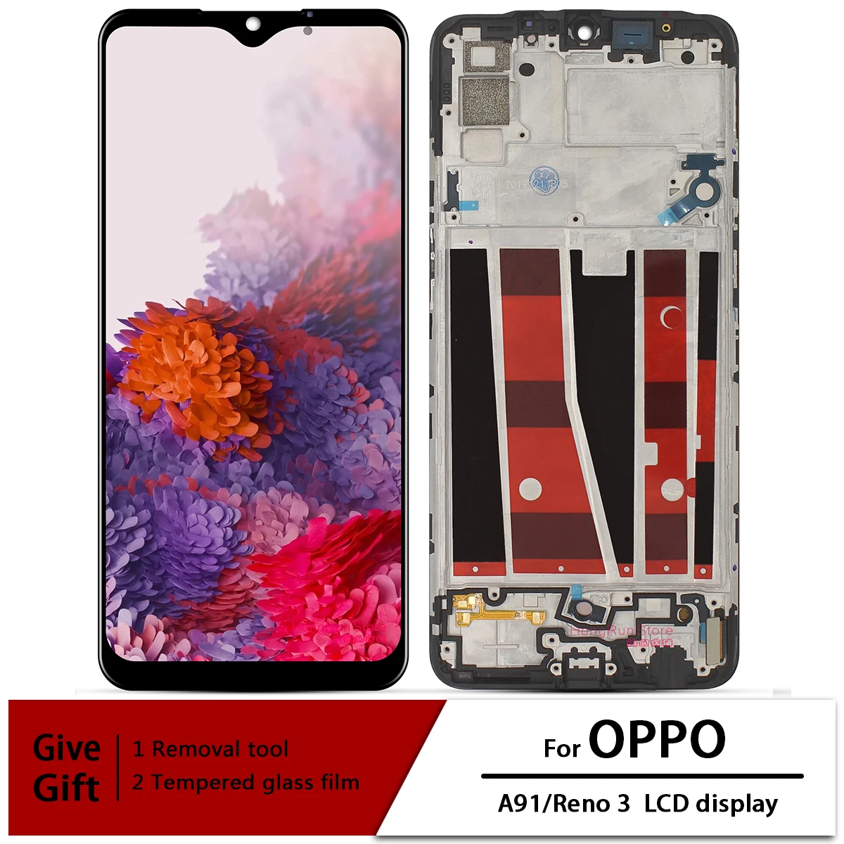 

Super AMOLED LCD Display For OPPO Reno 3 LCD Touch Screen Digitizer Assembly For OPPO A91 LCD Display Replacement