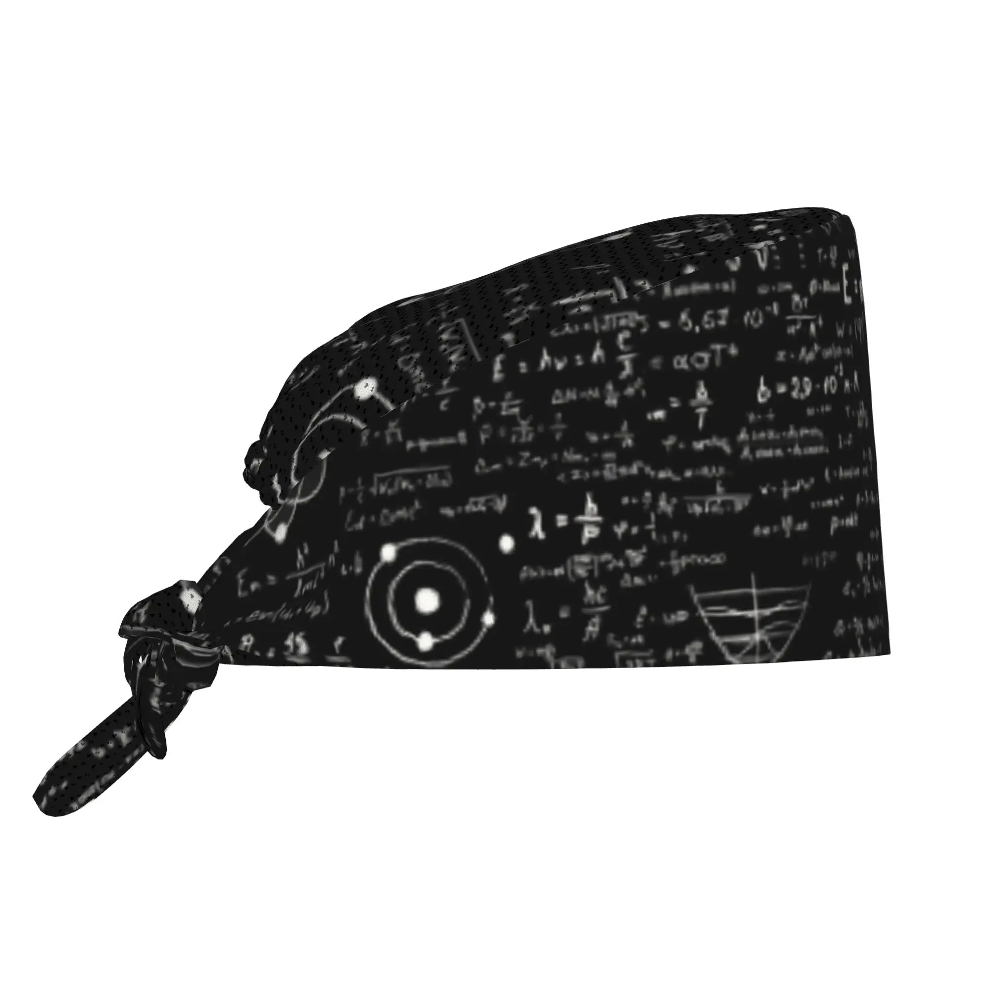 Custom Geek Math Teacher Working Cap Surgical Hats Men Women Science Physics Nursing Cap Lab Works Hat