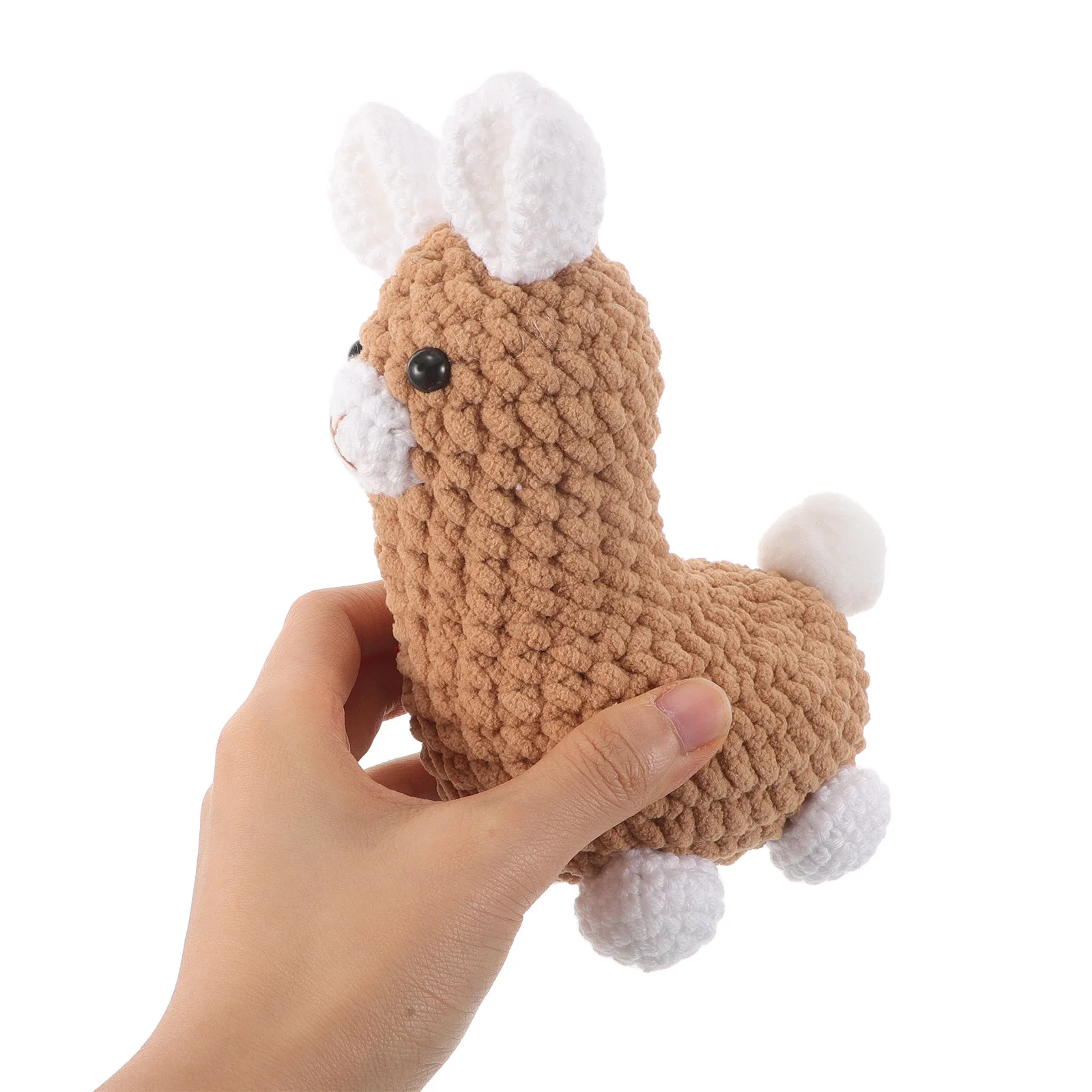 

Mini Alpaca Crochet Pendant - Artisan Knitted Animal Ornament - Stylish Functional Hanging Charm for Backpacks Keys Cars Home