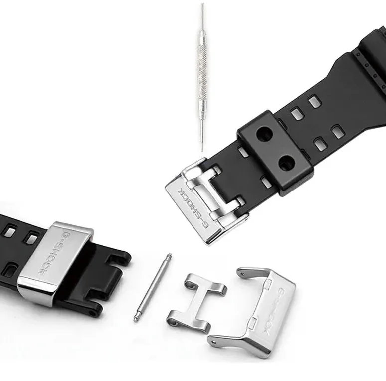 Metal Buckle for Casio GA110/700 DW5600/6900 Watch Acessories Metal Clasp 19/21/22mm Pin Buckles Bracelet Acessories