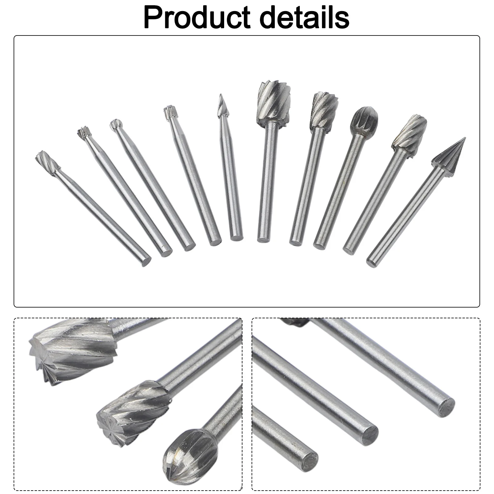Wood Carving Bits Rotary File Set 20-piece Option Precise Detailing Control Polishing And Finishing For Carving
