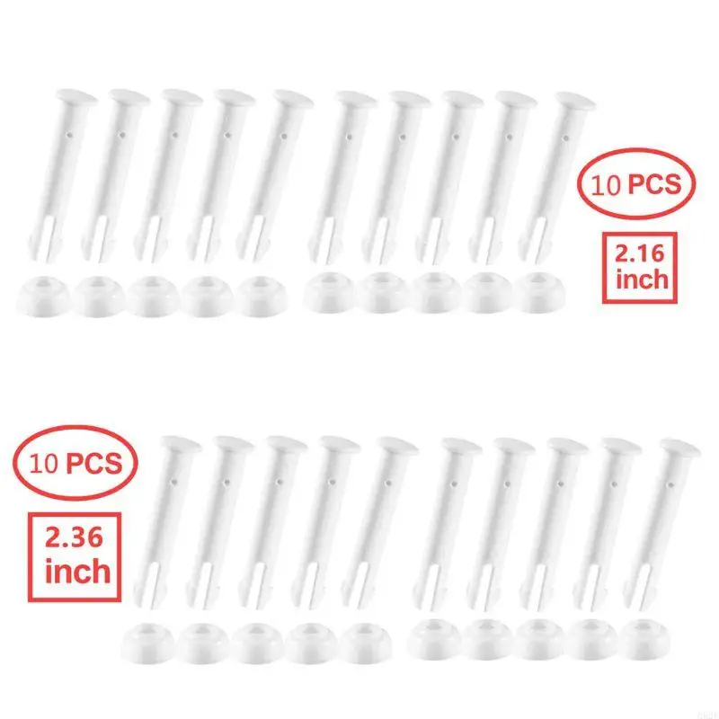 10 Pcs Plastic Pool Joint Pin and Seal for Intex 13ft-24ft Metal Frame Pools with Rubber Seals Pool Replacement Parts