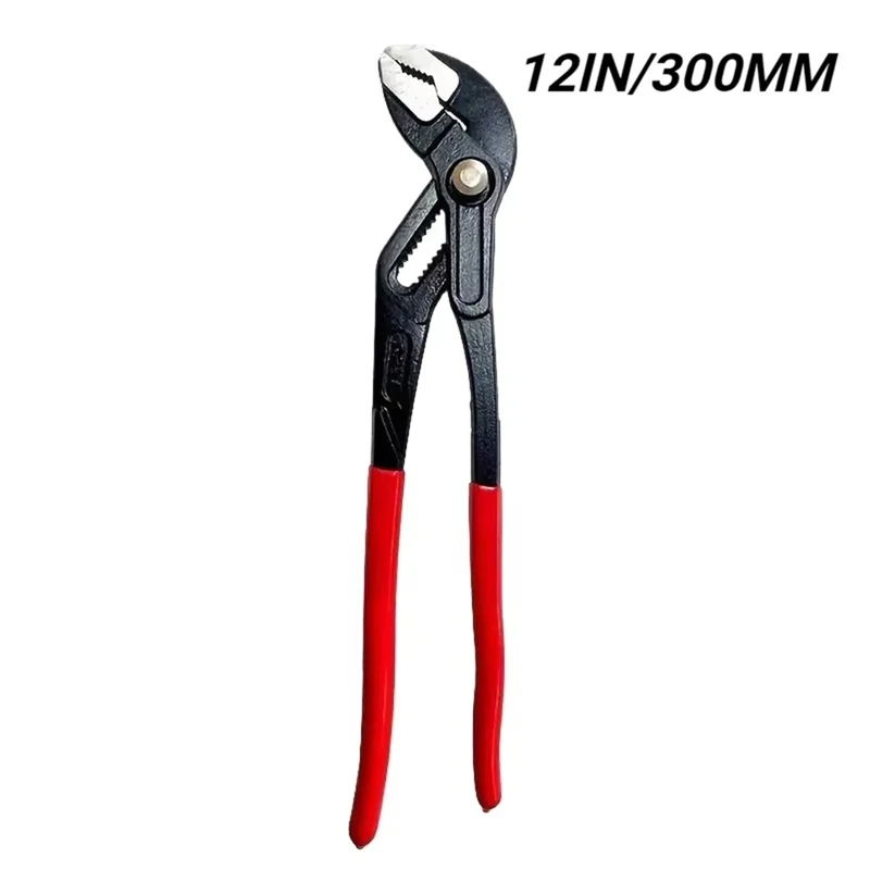 8Inch 10Inch 12Inch Water Pump Pliers Plumbing Pliers Large Opening Universal Wrench Push Button Quick Adjustable Pliers